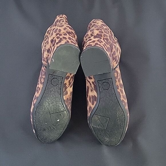 SAM&LIBBY LEOPARD PRINT SIDE ZIPPER CLOSURE WOMEN'S BOOTS - Picture 13 of 16